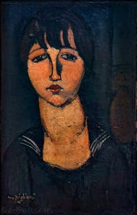 Amedeo Modigliani, La Femme en Blouse Marine ou Marinière, au Musée Peggy Guggenheim à Venise