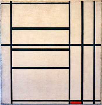 Piet Mondrian, Composition N°1 avec Gris et Rouge, au musée Peggy Guggenheim à Venise