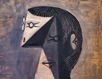 Pablo Picasso, Männerbüste in gestreiftem Strick, im Peggy Guggenheim Museum in Venedig.