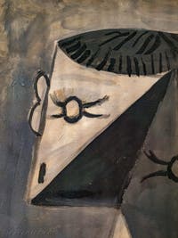 Pablo Picasso, Männerbüste in gestreiftem Strick, im Peggy Guggenheim Museum in Venedig.