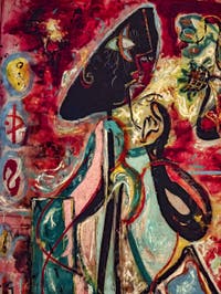 Jackson Pollock, die Mondfrau, im Peggy Guggenheim Museum in Venedig