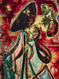 Jackson Pollock, die Mondfrau, im Peggy Guggenheim Museum in Venedig