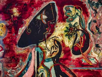 Jackson Pollock, The Moon Woman, in the Peggy Guggenheim Museum in Venice