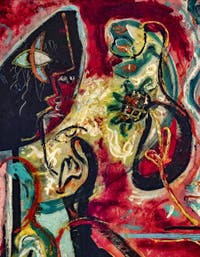 Jackson Pollock, the Moon Woman, at the Peggy Guggenheim Museum in Venice