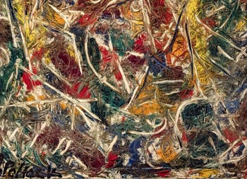 Jackson Pollock, Croaking Movement ou Mouvement Croassant ou Coassant, au musée Peggy Guggenheim à Venise