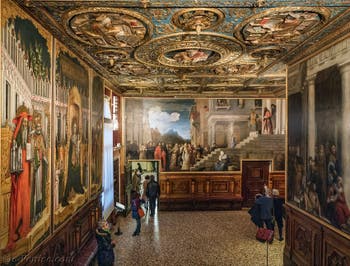 La salle de l'Albergo du musée Galerie de l'Accademia, l'Accadémie de Venise