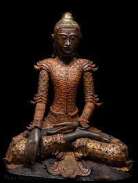 Bouddha assis en lotus (Asie du Sud-Est) musée d'Art Oriental Ca' Pesaro de Venise en Italie