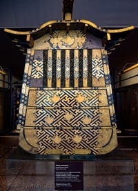 Chaise à porteurs japonaise pour femme au musée d'Art Oriental Ca' Pesaro de Venise en Italie