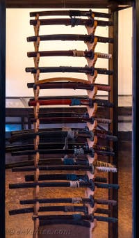 Katanas Japonais au musée d'Art Oriental Ca' Pesaro de Venise en Italie