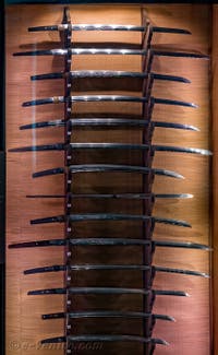 Katanas Japonais au musée d'Art Oriental Ca' Pesaro de Venise en Italie