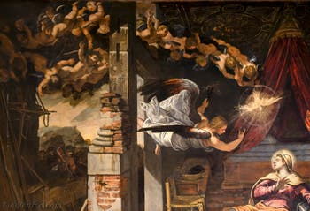 Le Tintoret, L'Annonciation, Scuola Grande San Rocco à Venise