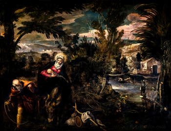 Le Tintoret, La Fuite en Égypte, Scuola Grande San Rocco à Venise