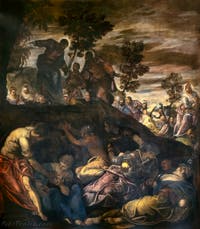 Le Tintoret, La Multiplication des Pains et des Poissons, Scuola Grande San Rocco à Venise