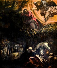 Le Tintoret, Jacopo Robusti, La Prière dans le Jardin des Oliviers à la Scuola Grande San Rocco à Venise