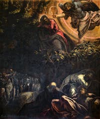 Le Tintoret, Jacopo Robusti, La Prière dans le Jardin des Oliviers à la Scuola Grande San Rocco à Venise