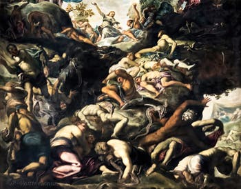 Le Tintoret, L'érection du Serpent de Bronze à la Scuola Grande San Rocco à Venise