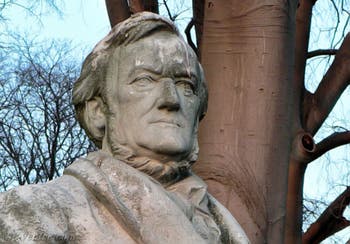 Buste de Richard Wagner dans les jardins des Giardini à Venise