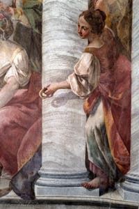 Jacopo Guarana and Agostino Mengozzi Colonna, fresco of the Concerto of the Choir Girls of the Ospedaletto Derelitti, Venice Italy