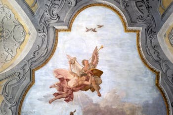 Jacopo Guarana, fresco of the Triumph of Music, il Trionfo della Musica, Ospedaletto Derelitti, Venice Italy