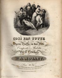 The libretto of Cosi Fan Tutte by Wolfgang Amadeus Mozart and Lorenzo Da Ponte