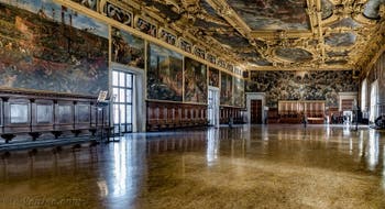 Saal des Großen Rates im Dogenpalast in Venedig
