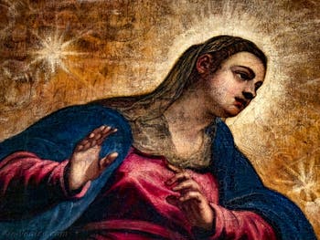 Tintorettos Paradies und die Jungfrau Maria, im Dogenpalast in Venedig