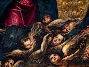 Tintorettos Paradies und die Cherubinischen Engel, im Dogenpalast in Venedig