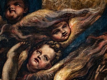 Die Cherubinischen Engel aus Tintorettos Paradies im Dogenpalast in Venedig