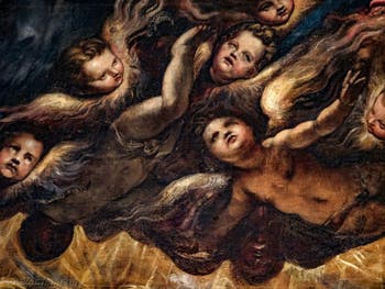 Le Paradis de Tintoret, les Chérubins, au Palais des Doges de Venise