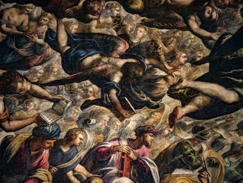 Les anges Chérubins et Séraphins du Paradis de Tintoret au Palais des Doges de Venise