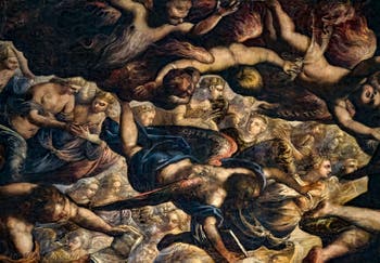 Tintorettos Paradies mit seinen Seraphim- und Cherubin-Engeln im Dogenpalast in Venedig