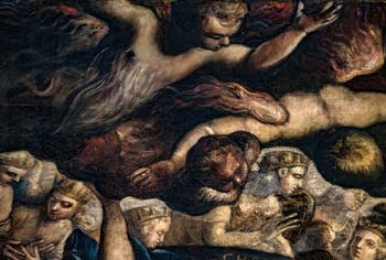 Le Paradis de Tintoret, les Chérubins et Séraphins, au Palais des Doges de Venise