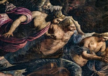 Tintorettos Cherubim und Seraphim des Paradieses im Dogenpalast von Venedig