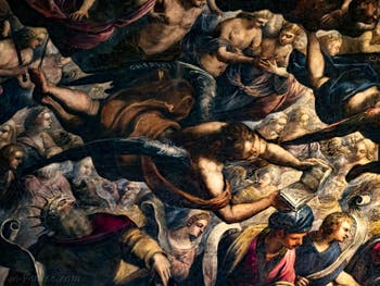 Tintorettos Paradies, die Cherubim und Seraphim sowie die Könige David und Salomon, im Dogenpalast in Venedig