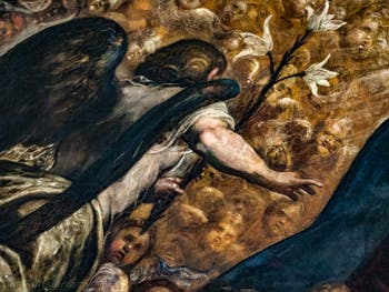 Tintorettos Paradies, der Erzengel Gabriel im Dogenpalast in Venedig