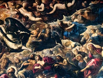 Le Paradis de Tintoret, Anges Séraphins et Trônes, au Palais des Doges de Venise