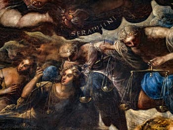 Tintorettos Paradies, die Seraphim-Engel und die Throne, im Dogenpalast in Venedig