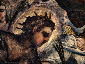 Tintorettos Paradies, die heilige Justina von Padua, im Dogenpalast in Venedig