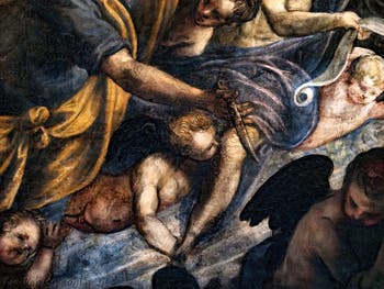 Tintorettos Paradies, Abraham lässt sein Messer fallen, im Dogenpalast in Venedig