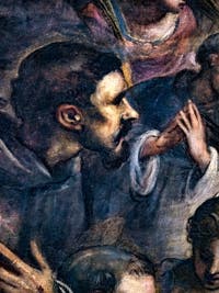 Tintorettos Paradies, Porträt des Heiligen Franziskus von Assisi, im Dogenpalast in Venedig