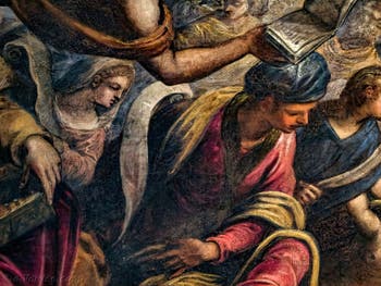 Le Paradis de Tintoret, le roi Salomon, au Palais des Doges de Venise