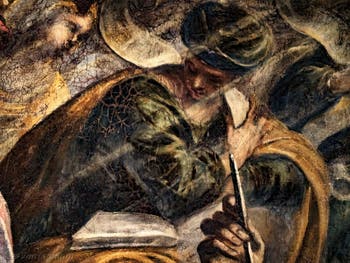 Le Paradis de Tintoret, le prophète Amos, au Palais des Doges de Venise