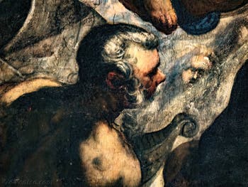 Le Paradis de Tintoret, détail de Noé, au Palais des Doges de Venise