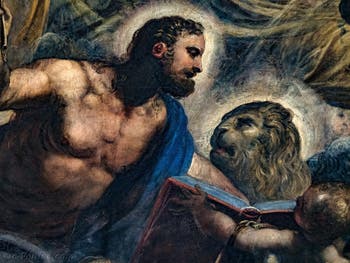 Tintorettos Paradies, St. Markus und sein Löwe, im Dogenpalast in Venedig