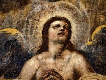 Le Paradis de Tintoret, l'archange Raphaël en gloire, au Palais des Doges de Venise