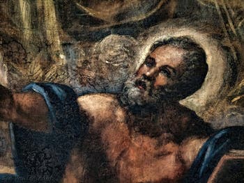Le Paradis de Tintoret, saint Matthieu évangéliste, au Palais des Doges de Venise
