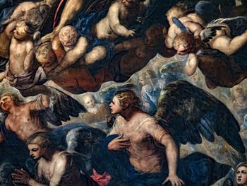Tintorettos Paradies, Engel und Cherubim, im Dogenpalast in Venedig
