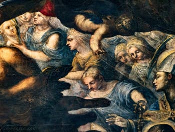Tintorettos Paradies, Engel, Heilige und Märtyrer, im Dogenpalast in Venedig