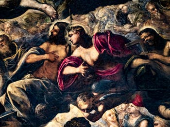 Le Paradis de Tintoret, Saints, saint Thomas, au Palais des Doges de Venise