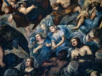Le Paradis de Tintoret, les prières des anges, au Palais des Doges de Venise
